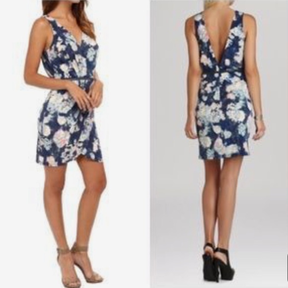 BCBGeneration Sleeveless Floral Dress